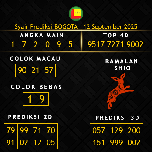 Prediksi Bogota Hari Ini 12-september-2025