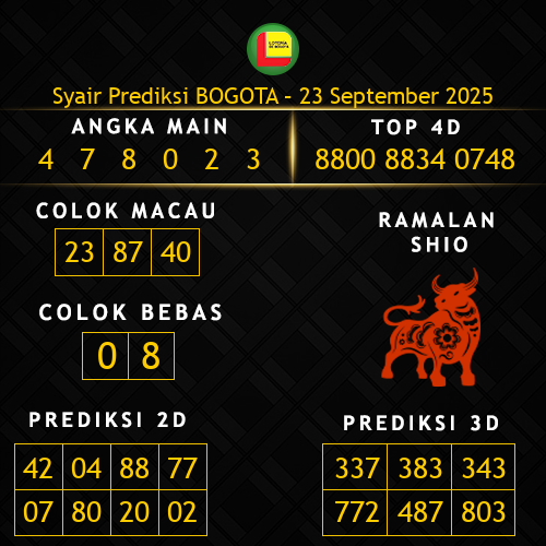 Prediksi Bogota Hari Ini 23-september-2025