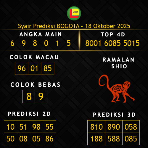 Prediksi Bogota Hari Ini 18-oktober-2025