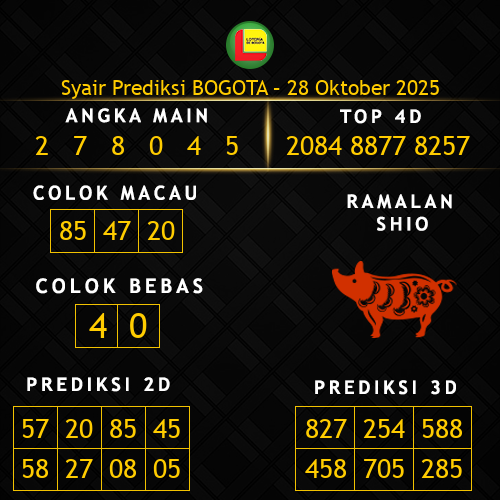 Prediksi Bogota Hari Ini 28-oktober-2025