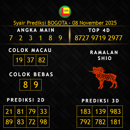 Prediksi Bogota Hari Ini 8-november-2025