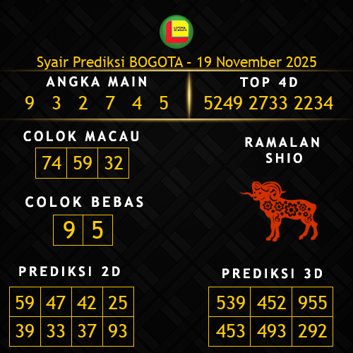 Prediksi Bogota Hari Ini 19-november-2025