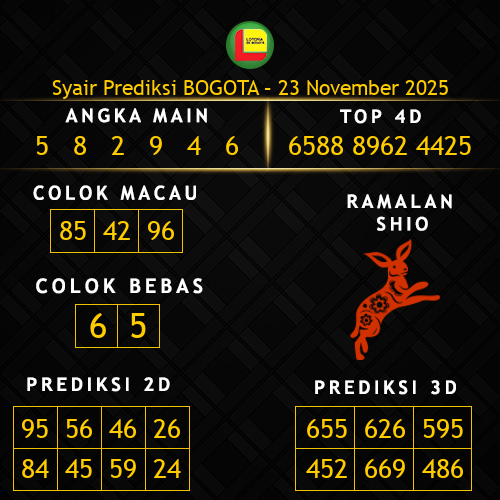 Prediksi Bogota Hari Ini 23-november-2025