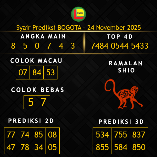 Prediksi Bogota Hari Ini 24-november-2025