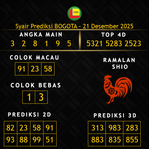 Prediksi Bogota Hari Ini 21-desember-2025