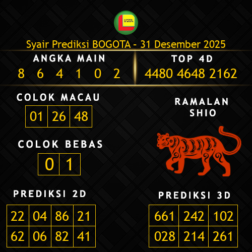 Prediksi Bogota Hari Ini 31-desember-2025