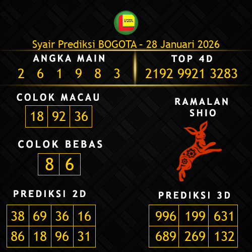 Prediksi Bogota Hari Ini 28-januari-2026