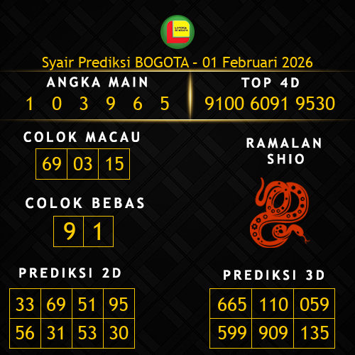 Prediksi Bogota Hari Ini 1-februari-2026
