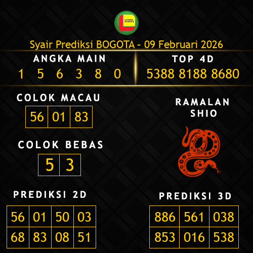 Prediksi Bogota Hari Ini 9-februari-2026
