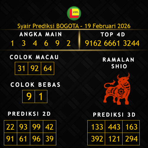 Prediksi Bogota Hari Ini 19-februari-2026