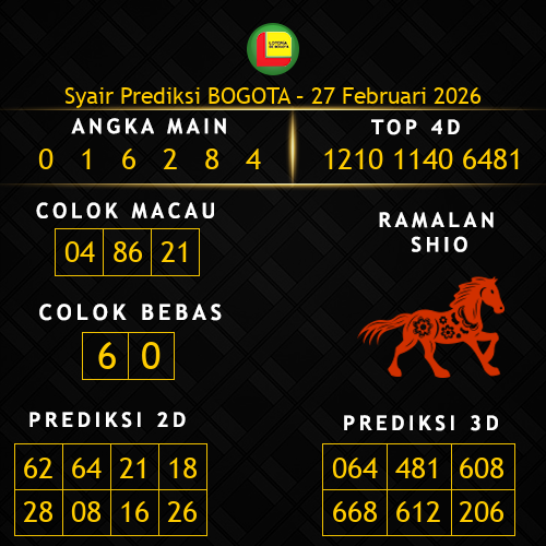 Prediksi Bogota Hari Ini 27-februari-2026