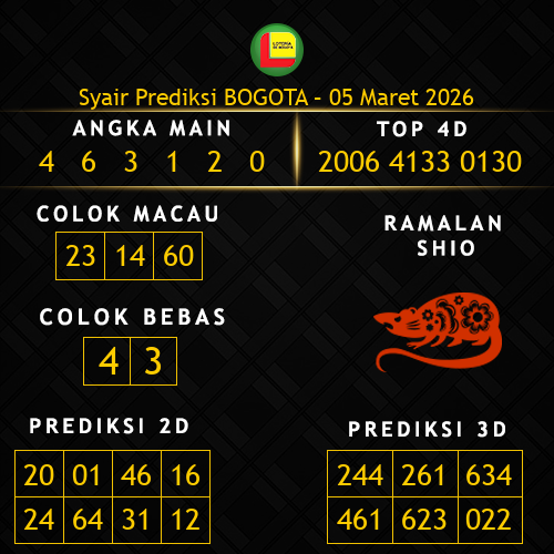 Prediksi Bogota Hari Ini 5-maret-2026