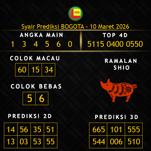 Prediksi Bogota Hari Ini 10-maret-2026