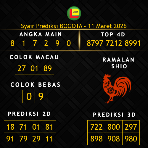 Prediksi Bogota Hari Ini 11-maret-2026