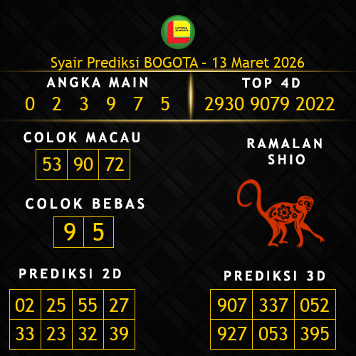 Prediksi Bogota Hari Ini 13-maret-2026