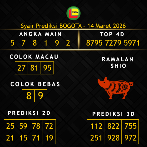 Prediksi Bogota Hari Ini 14-maret-2026