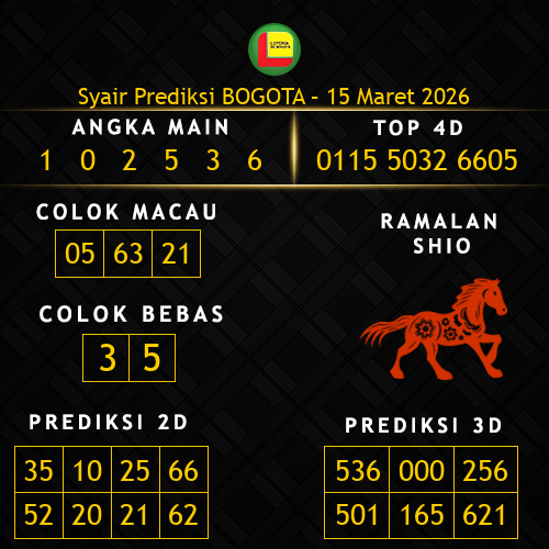 Prediksi Bogota Hari Ini 15-maret-2026