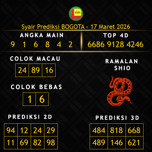 Prediksi Bogota Hari Ini 17-maret-2026