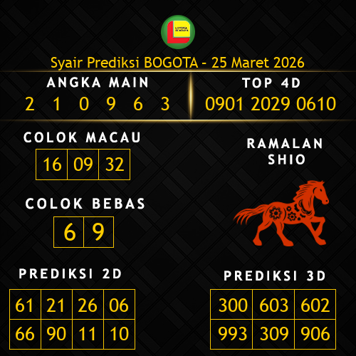 Prediksi Bogota Hari Ini 25-maret-2026