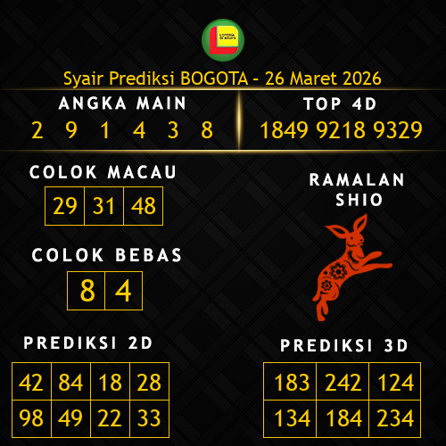 Prediksi Bogota Hari Ini 26-maret-2026