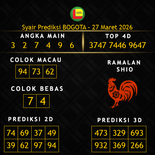 Prediksi Bogota Hari Ini 27-maret-2026