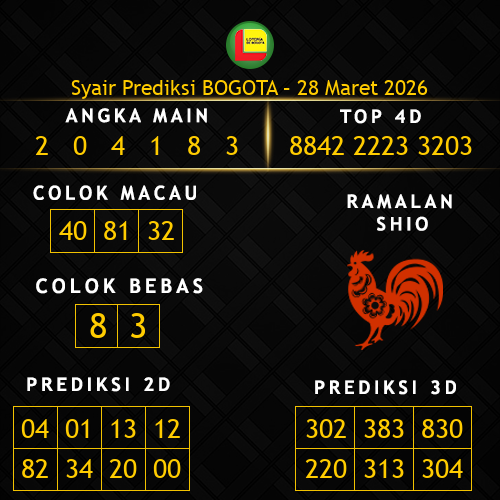 Prediksi Bogota Hari Ini 28-maret-2026