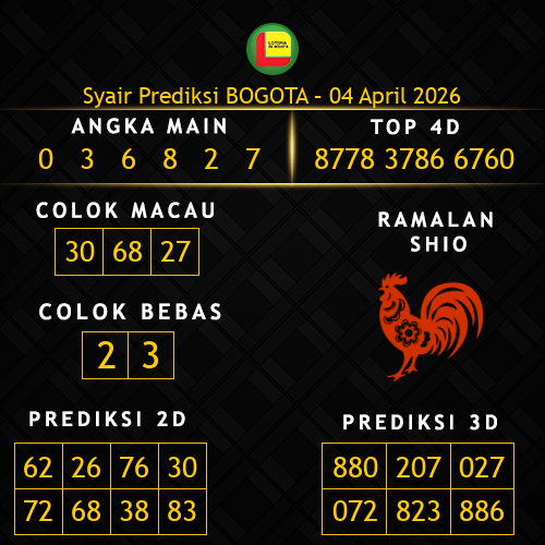Prediksi Bogota Hari Ini 4-april-2026