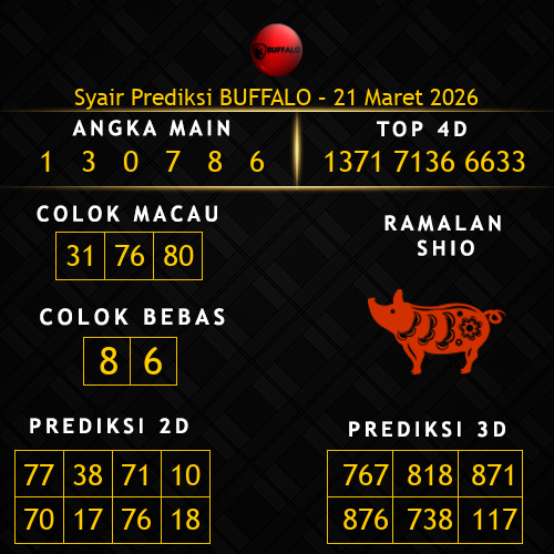 Prediksi Buffalo Hari Ini 21-maret-2026