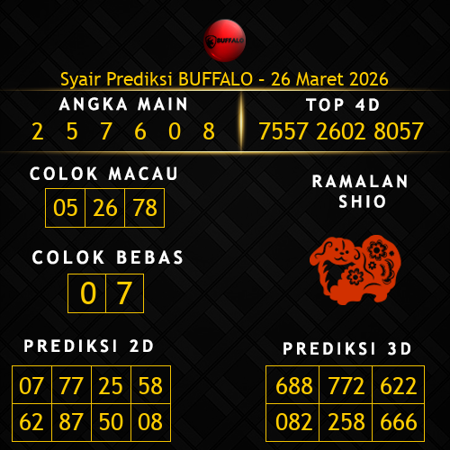 Prediksi Buffalo Hari Ini 26-maret-2026