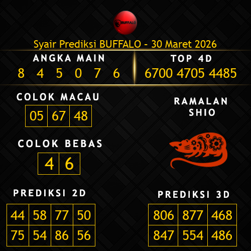 Prediksi Buffalo Hari Ini 30-maret-2026