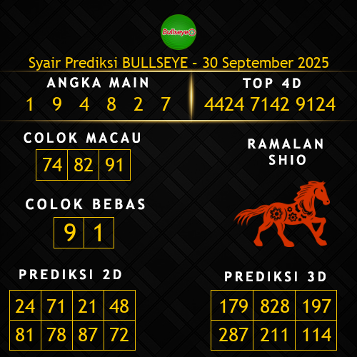 Prediksi Bullseye Hari Ini 30-september-2025