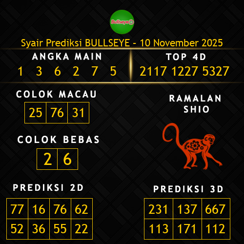 Prediksi Bullseye Hari Ini 10-november-2025