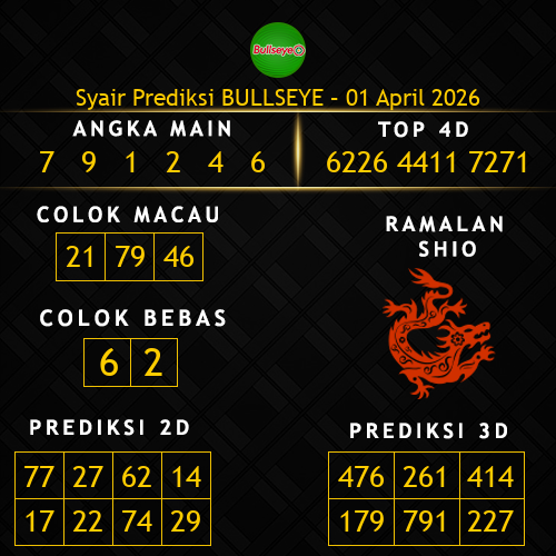 Prediksi Bullseye Hari Ini 1-april-2026