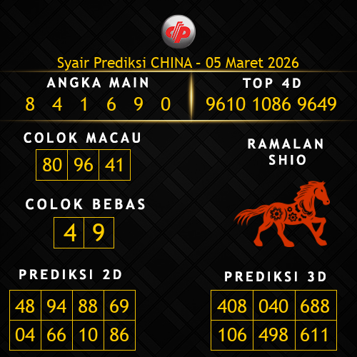 Prediksi China Hari Ini 5-maret-2026