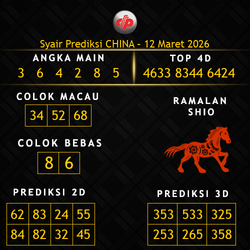 Prediksi China Hari Ini 12-maret-2026