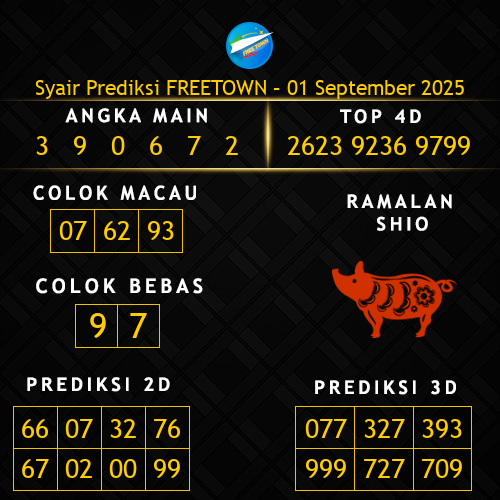 Prediksi Freetown Hari Ini 1-september-2025
