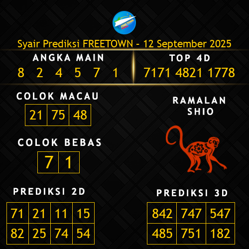 Prediksi Freetown Hari Ini 12-september-2025