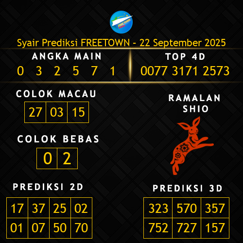 Prediksi Freetown Hari Ini 22-september-2025