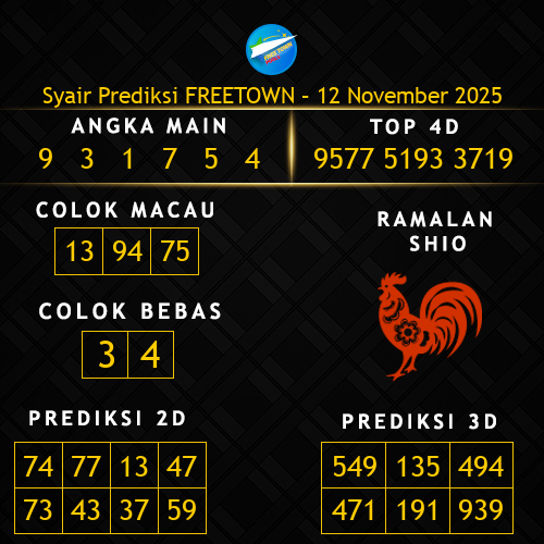 Prediksi Freetown Hari Ini 12-november-2025