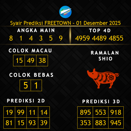 Prediksi Freetown Hari Ini 1-desember-2025