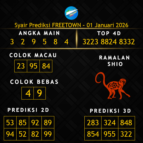 Prediksi Freetown Hari Ini 1-januari-2026