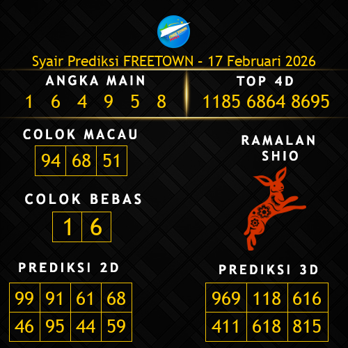 Prediksi Freetown Hari Ini 17-februari-2026