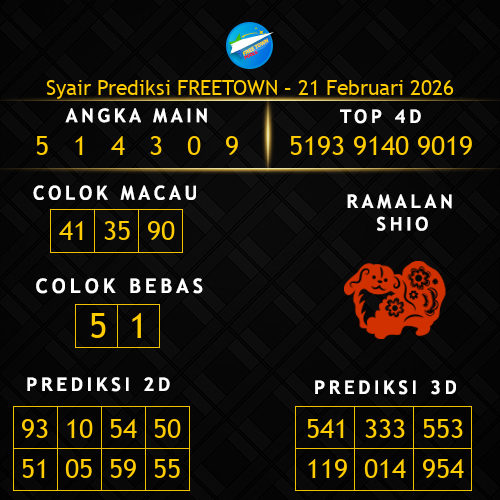 Prediksi Freetown Hari Ini 21-februari-2026