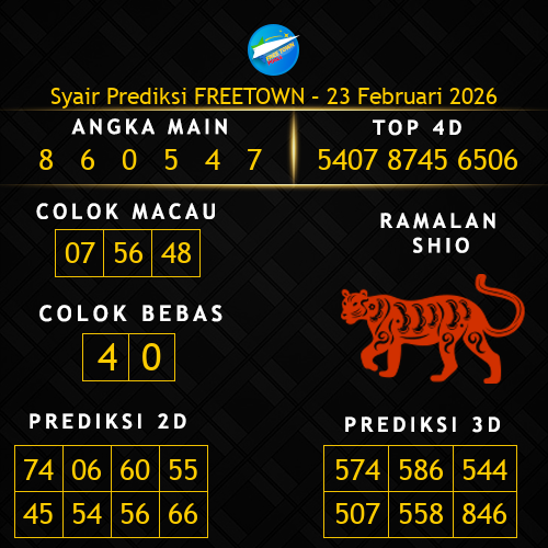 Prediksi Freetown Hari Ini 23-februari-2026