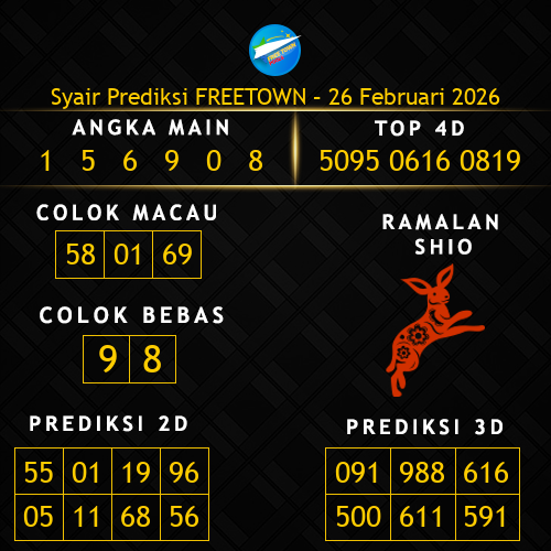 Prediksi Freetown Hari Ini 26-februari-2026