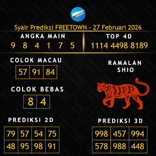 Prediksi Freetown Hari Ini 27-februari-2026