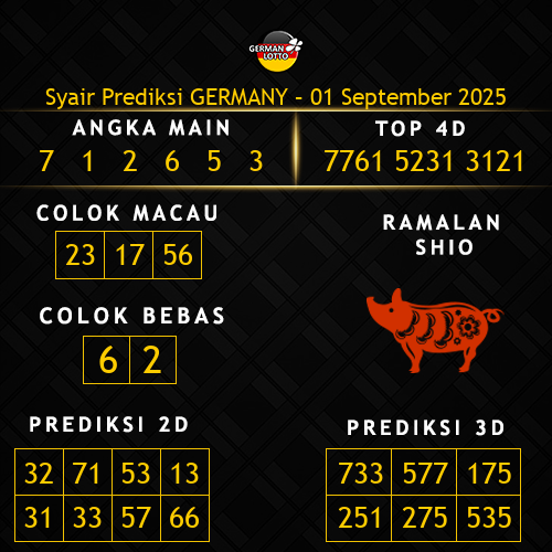 Prediksi Germany Hari Ini 1-september-2025