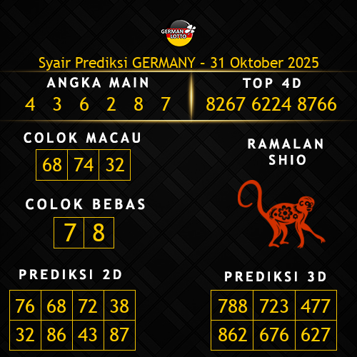 Prediksi Germany Hari Ini 31-oktober-2025