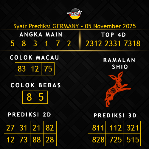 Prediksi Germany Hari Ini 5-november-2025
