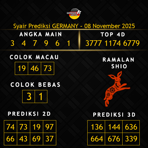 Prediksi Germany Hari Ini 8-november-2025